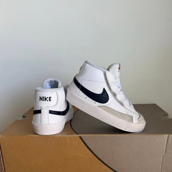 Nike Blazer Mid ‘77 White/Black Toddler Sneakers- SZ 7 C - Picture 5 of 11